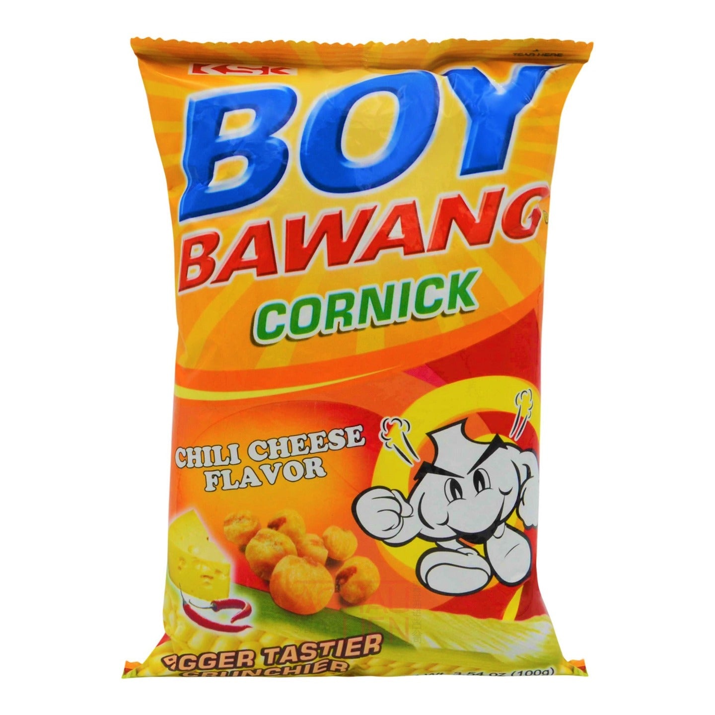 BOY BAWANG CORNICK CHILI CHEESE FLAVOR 40 x 100g KSK
