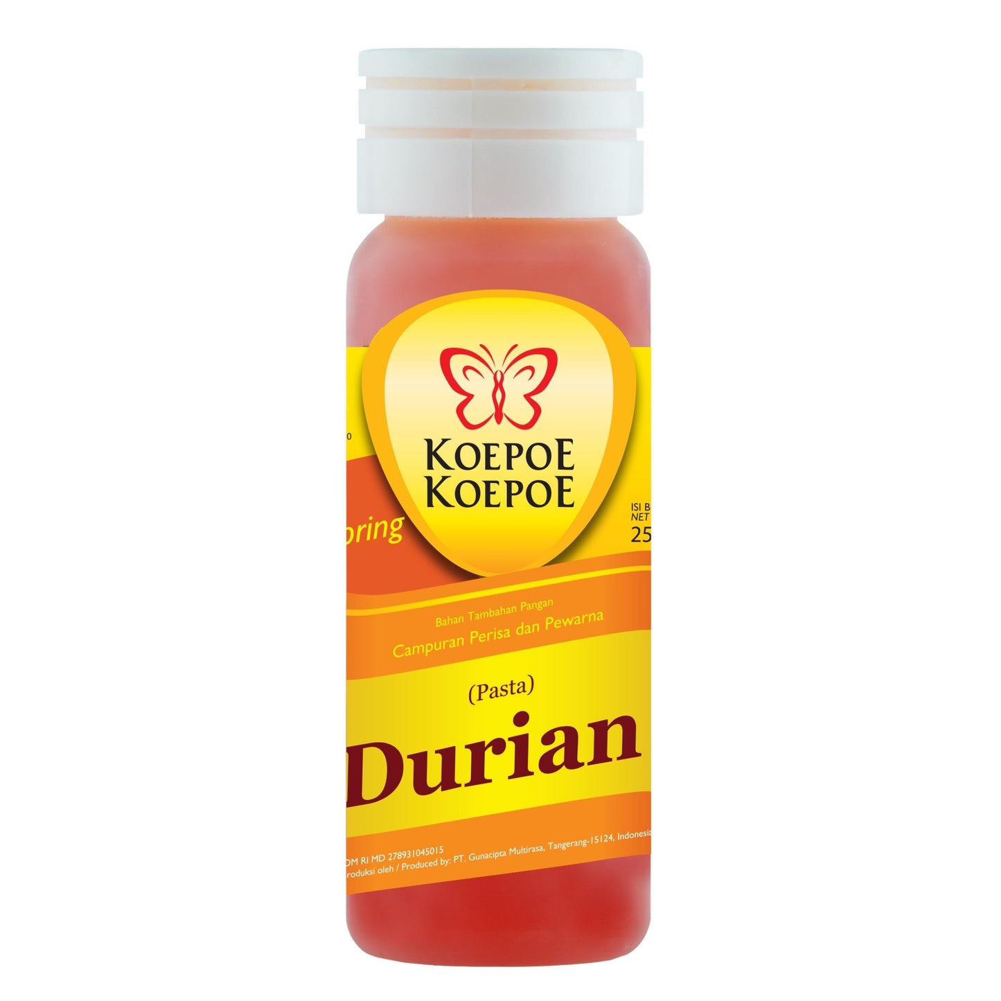 DURIAN FLAVORING PASTE EXTRACT (6PCS X 25ML) 24 x 150ml KOEPOE KOEPOE