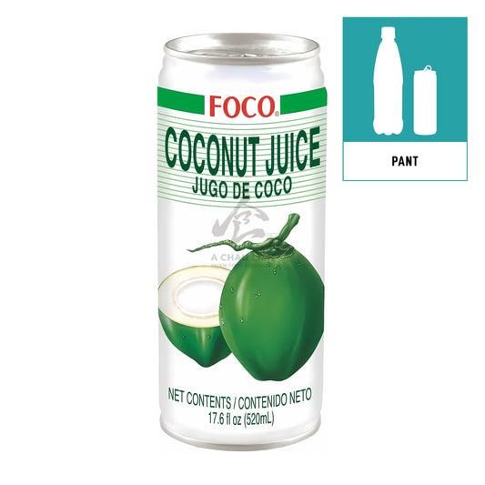 COCONUT JUICE 24 x 520ml FOCO W/〈PANT〉