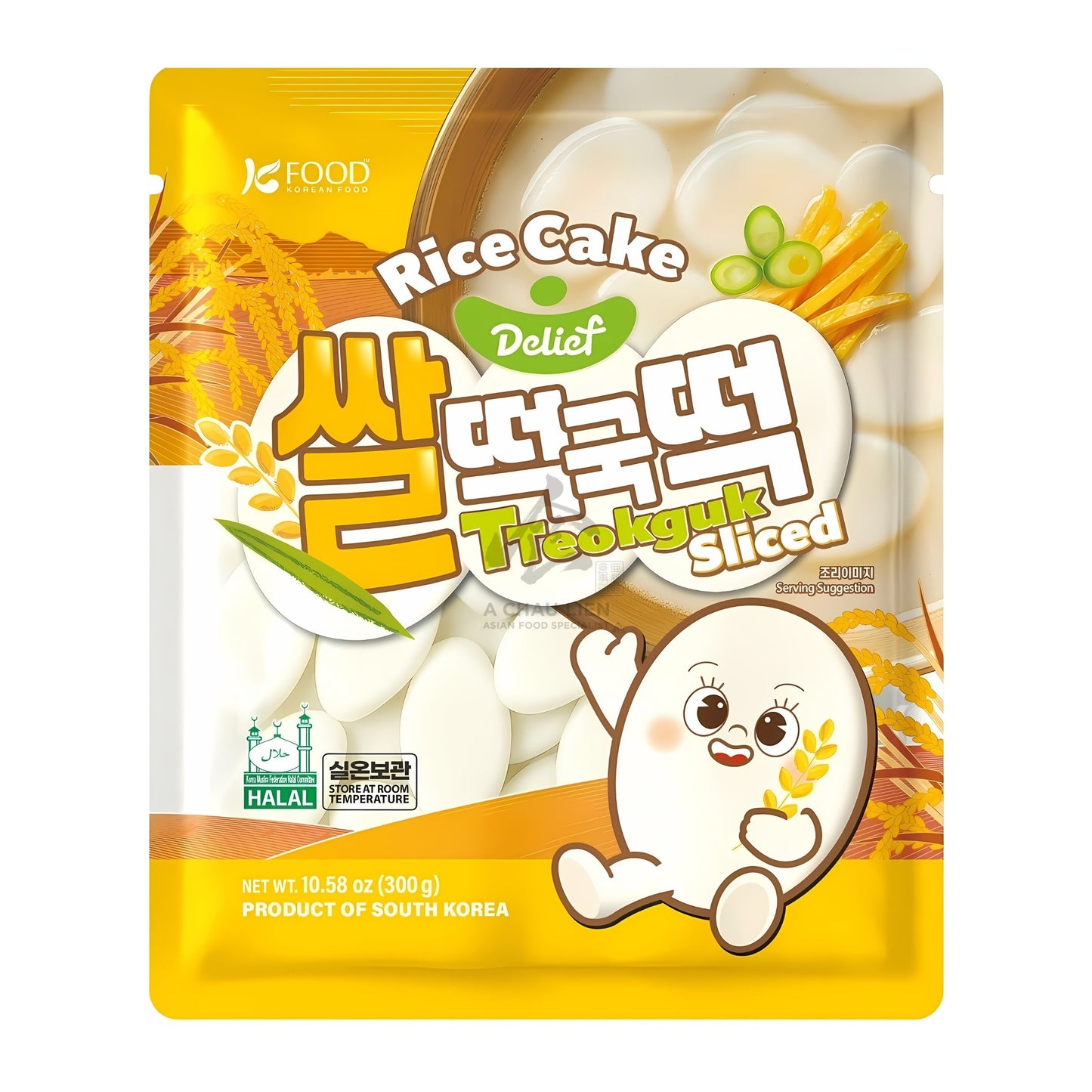 TOPOKKI RICE CAKE SLICED 10 x 300g DELIEF