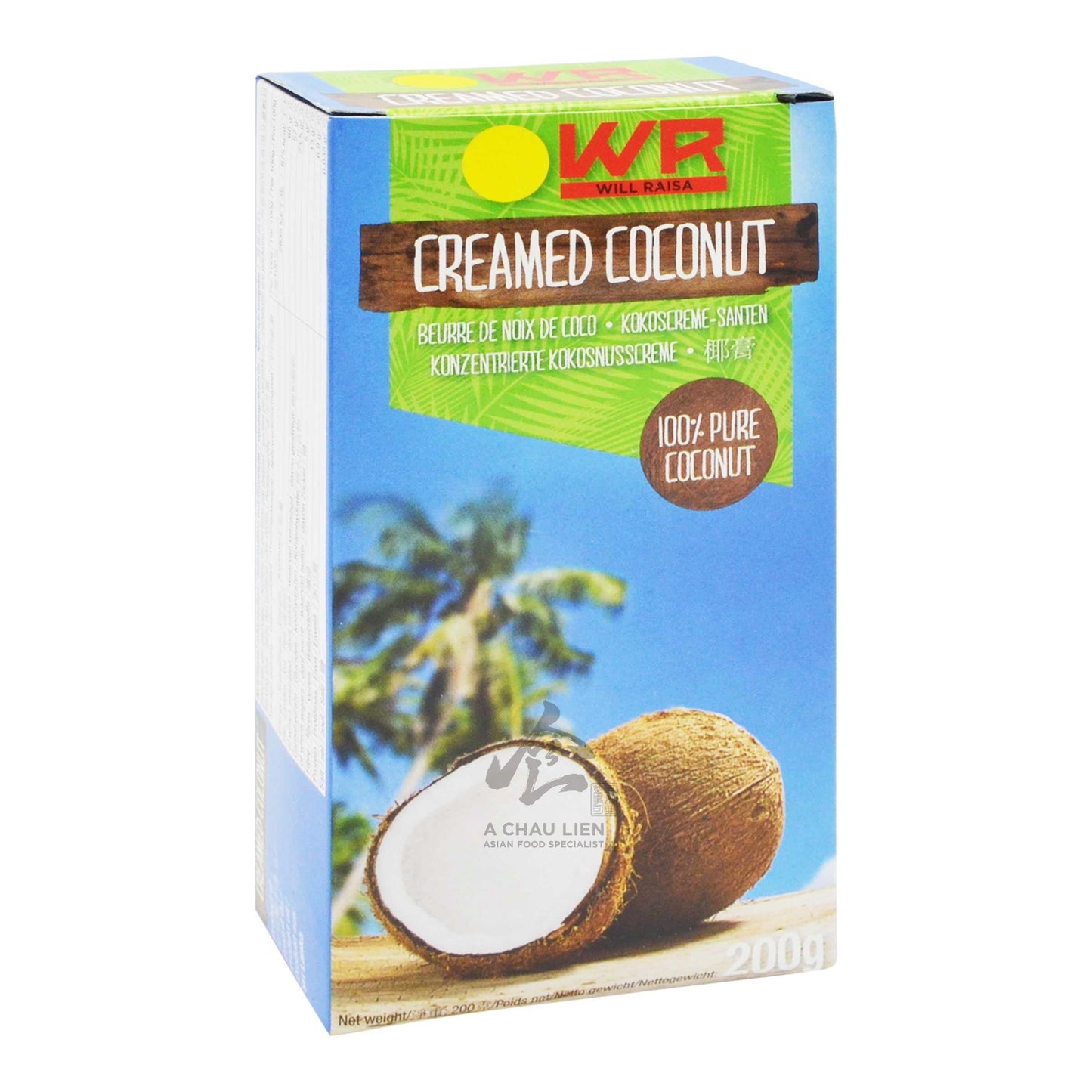 CREAMED COCONUT 40 x 200g WILL RAISA