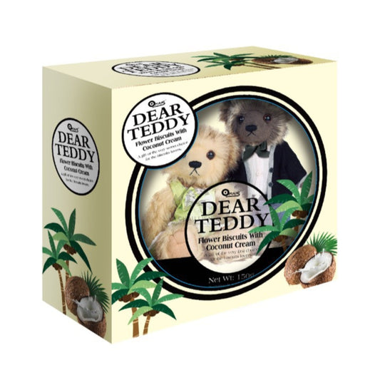 FLOWER BISCUITS WITH COCONUT CREAM 18 x 150g DEAR TEDDY