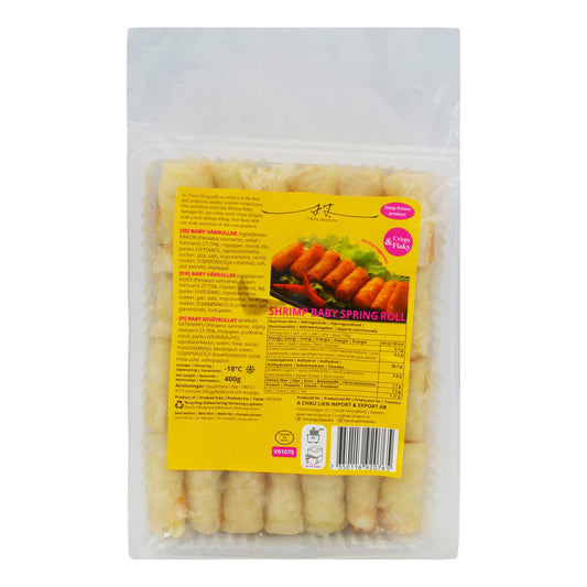 FROZEN BABY SPRINGROLL RICE PAPER 20 x 400g TWIN DRAGON