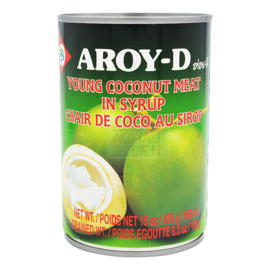 YOUNG COCONUT MEAT IN SYRUP 24 x 425g AROY-D
