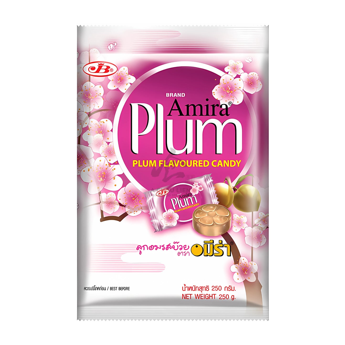 PLUM FLAVOURED CANDY 36 x 250g AMIRA
