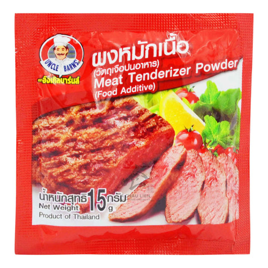 MEAT TENDERIZER POWDER (40PCS X 15G) 4 x 600g UNCLE BARNS