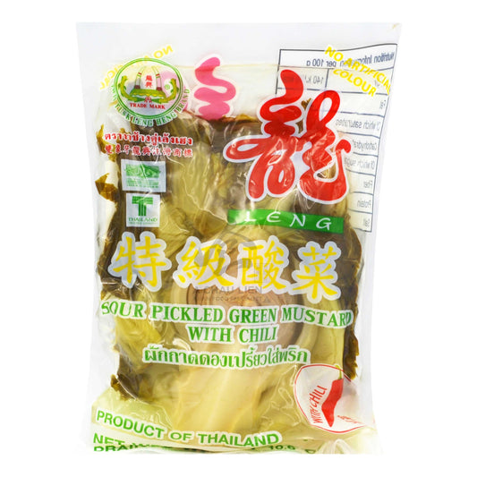 PICKLED SOUR MUSTARD WITH CHILI 36 x 350g LENG HENG