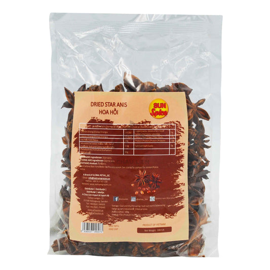 DRIED STAR ANIS 50 x 100g SUN SPICE