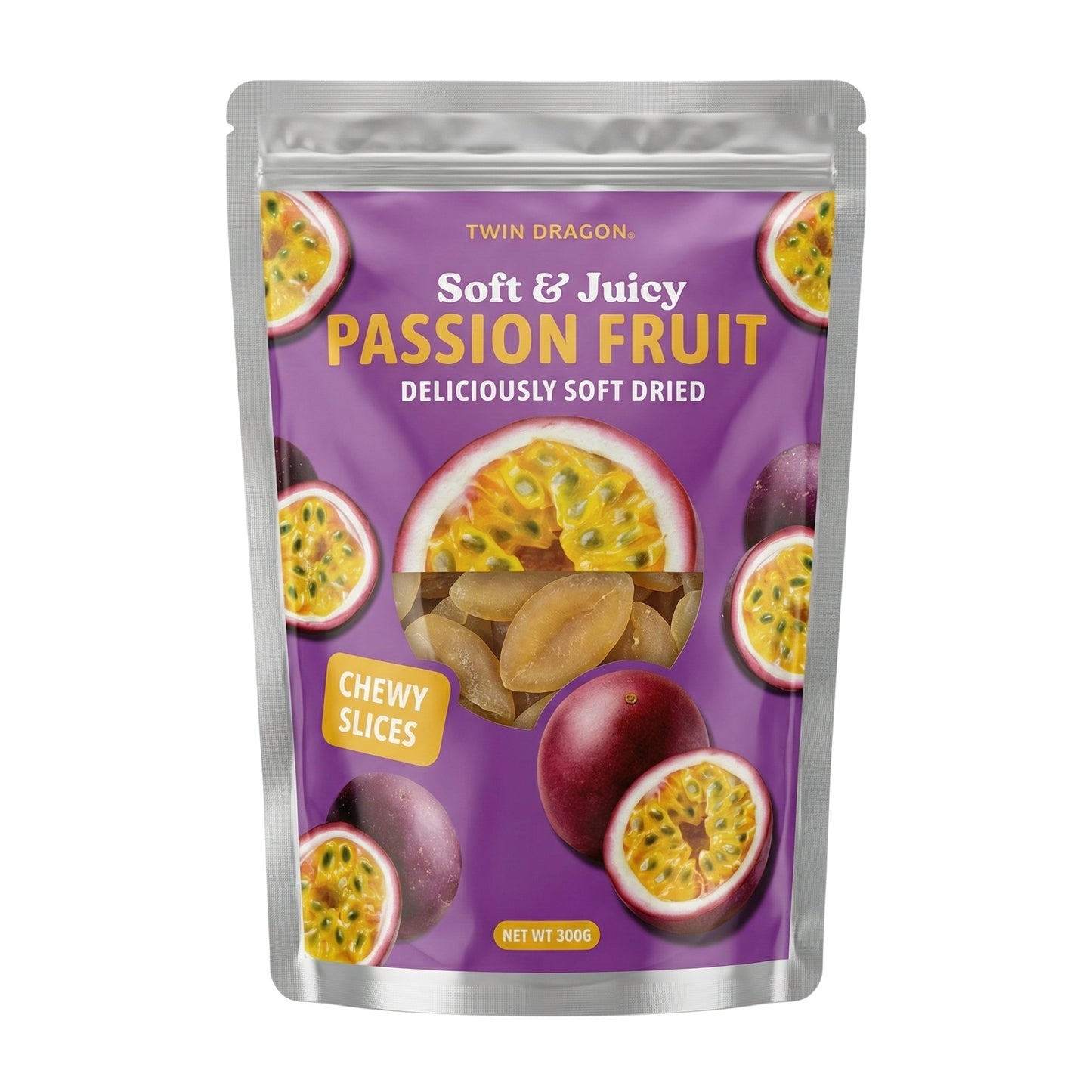 SOFT DRIED PASSION FRUIT 12 x 300g TWIN DRAGON