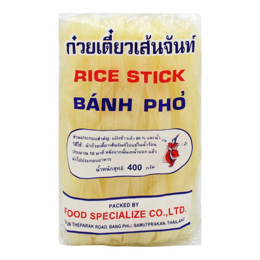 RICE STICK EXTRA LARGE 10MM 30 x 400g THAI DANCER