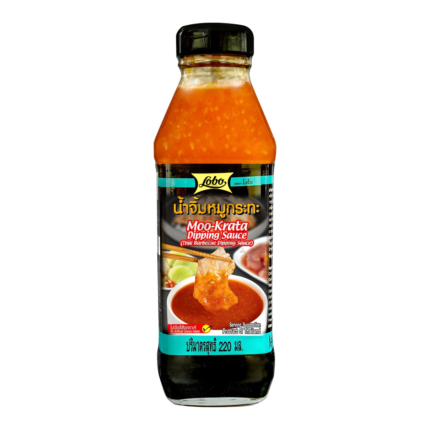 THAI BARBECUE DIPPING SAUCE (MOO-KRATA) 12 x 220ml LOBO