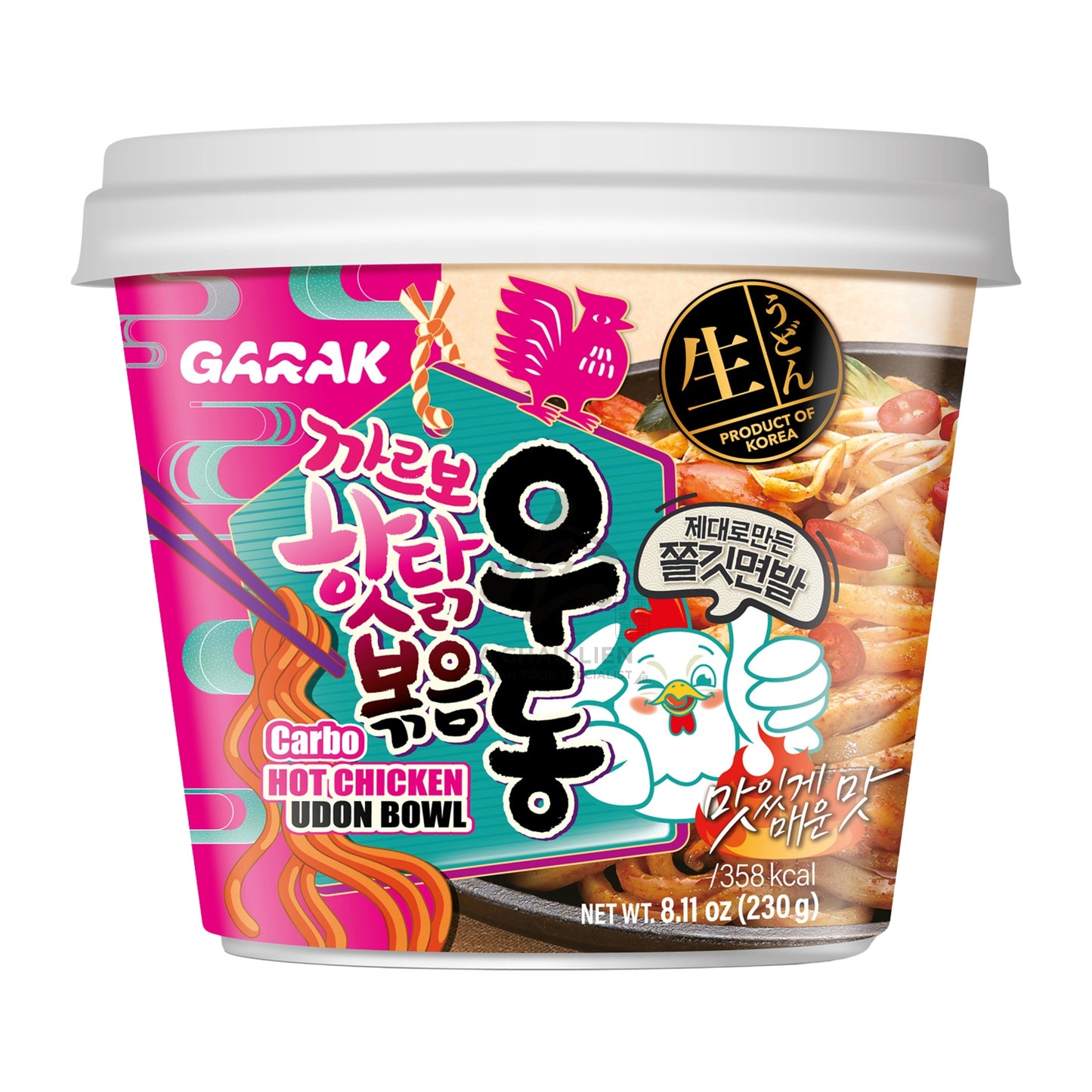 UDON BOWL CARBO HOT CHICKEN 12 x 230g GARAK