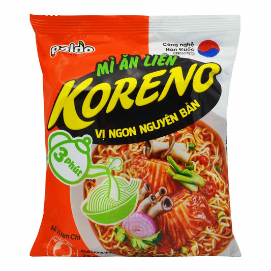 KORENO INSTANT KIMCHI NOODLE SOUP 30 x 75g PALDO