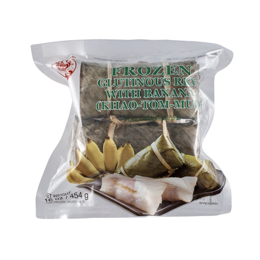 FROZEN GLUTINOUS RICE WITH BANANA (KHAO-TOM-MUD) 30 x 454g COCK BRAND