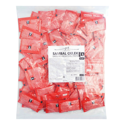SAMBAL OELEK SACHET (100PCS X 5G) 9 x 500g TWIN DRAGON