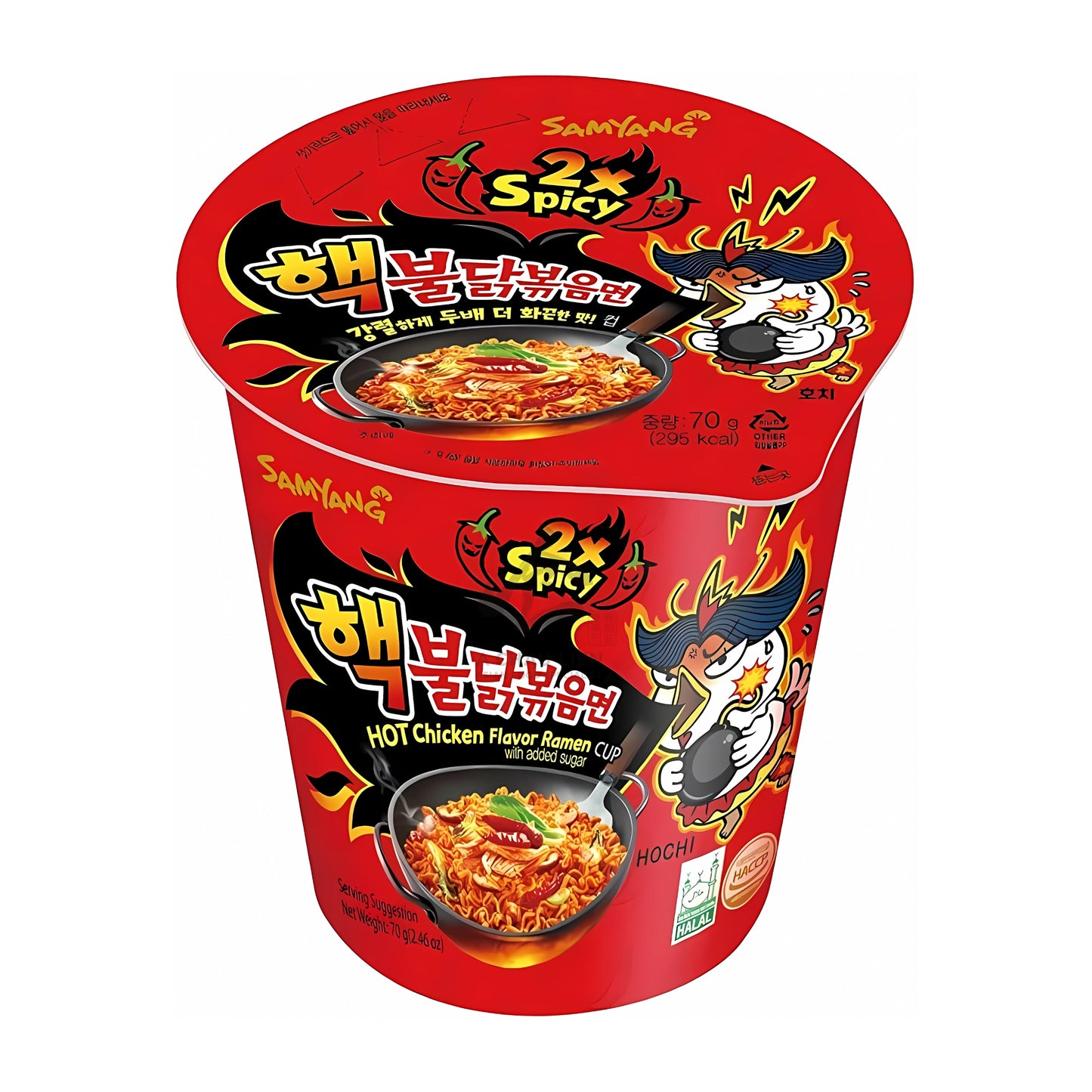 BULDAK HOT CHICKEN FLAVOR RAMEN 2X SPICY CUP 30 x 70g SAMYANG