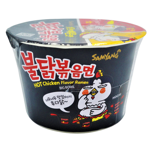 HOT CHICKEN FLAVOUR RAMEN BIG BOWL 16 x 105g SAMYANG
