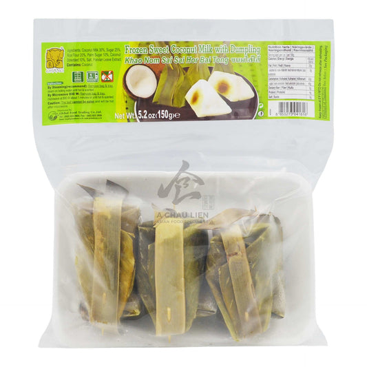 FROZEN SWEET COCONUT MILK DUMPLING (KHA NOM SAI SAI HOR BAI TONG) 30 x 150g CHANG