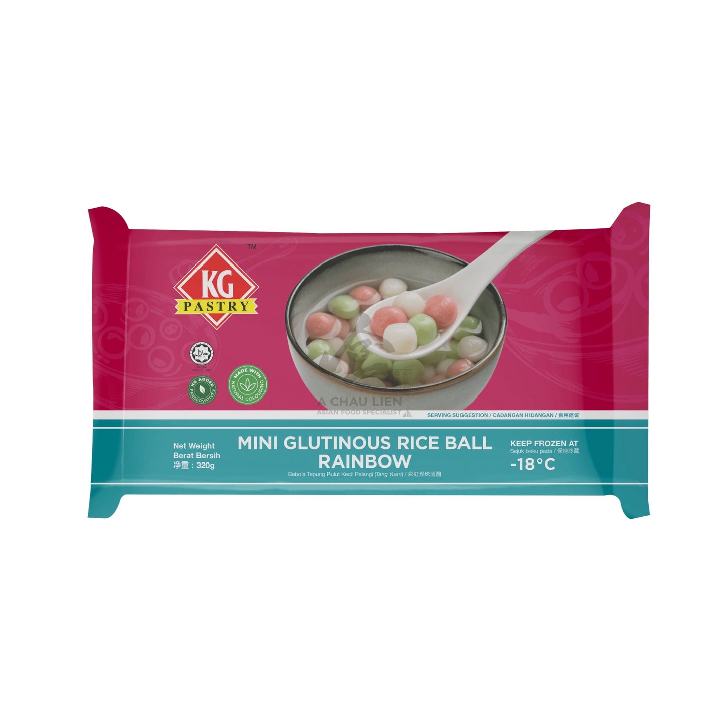 FROZEN GLUTINOUS RICE RAINBOW 24 x 320g KG