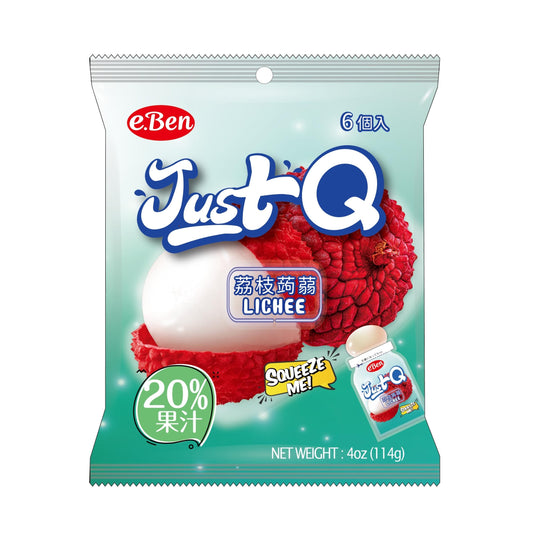 JUST Q JELLY LYCHEE 24 x 114g E-BEN