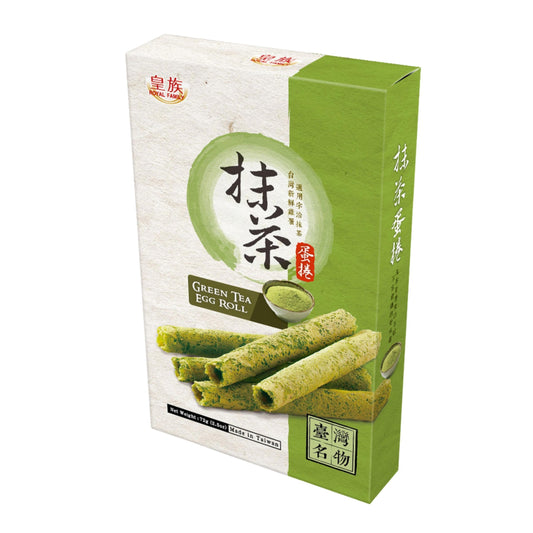 GREEN TEA EGG ROLL 12 x 72g ROYAL FAMILY