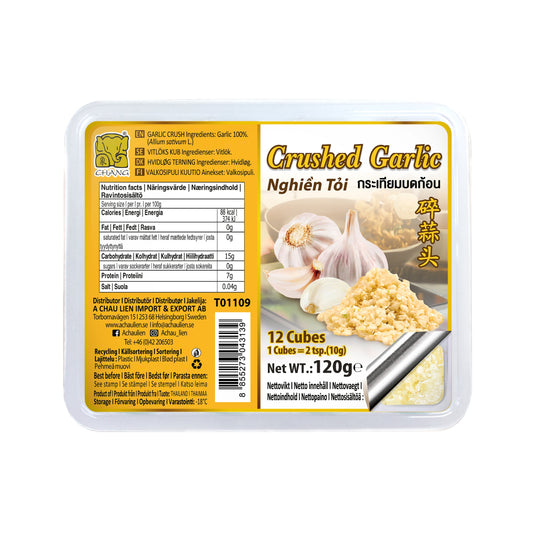 FROZEN GARLIC CUBE CRUSHED 24 x 120g CHANG