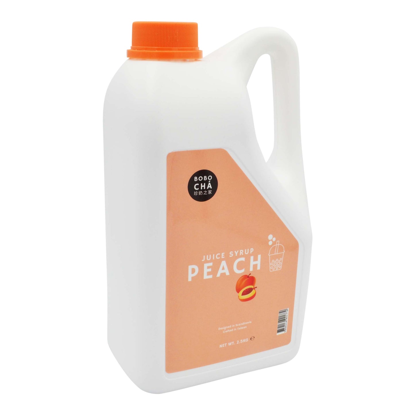 PEACH JUICE SYRUP 6 x 2.5kg BOBO CHA