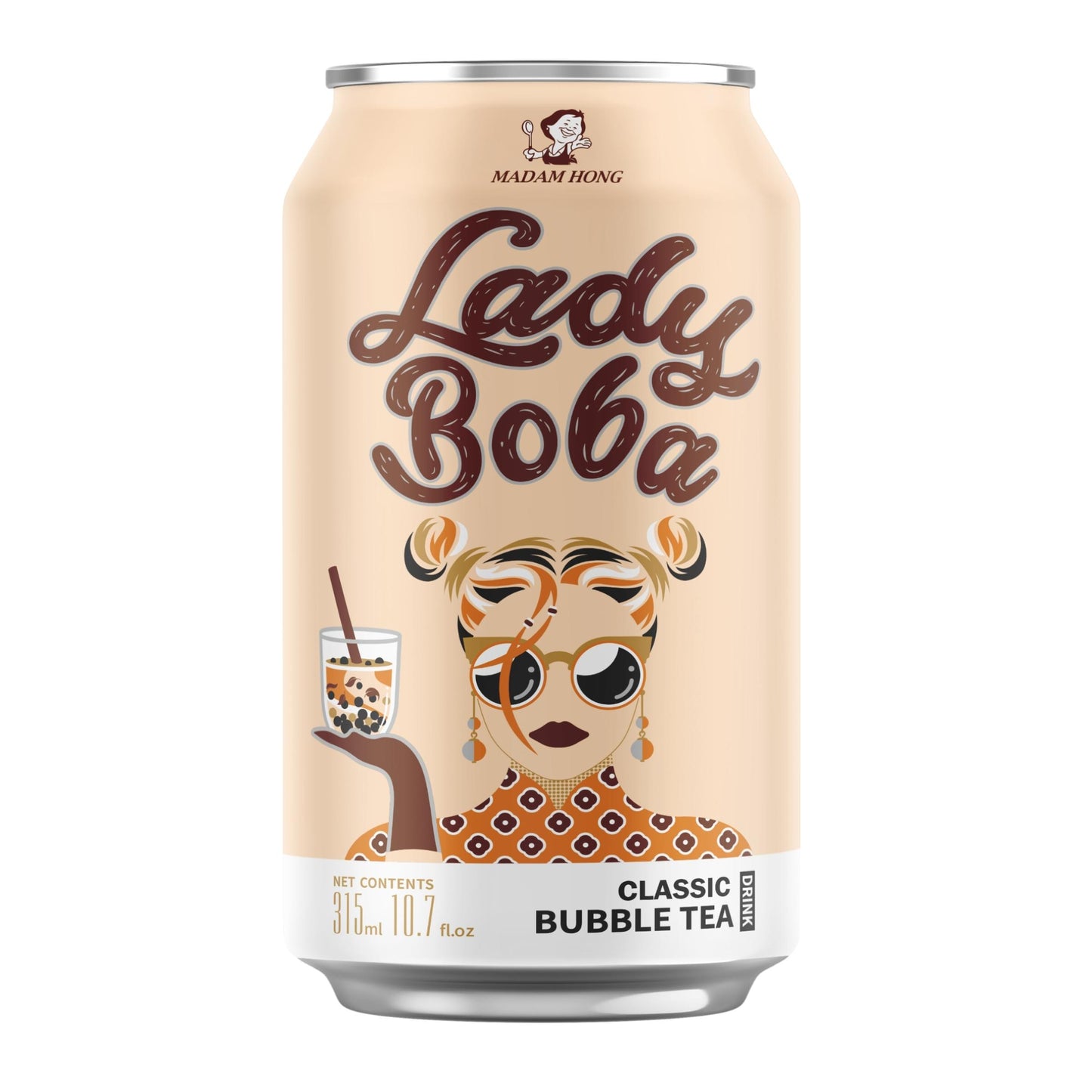 LADY BOBA CLASSIC BUBBLE TEA DRINK 24 x 315ml HONG DA MA