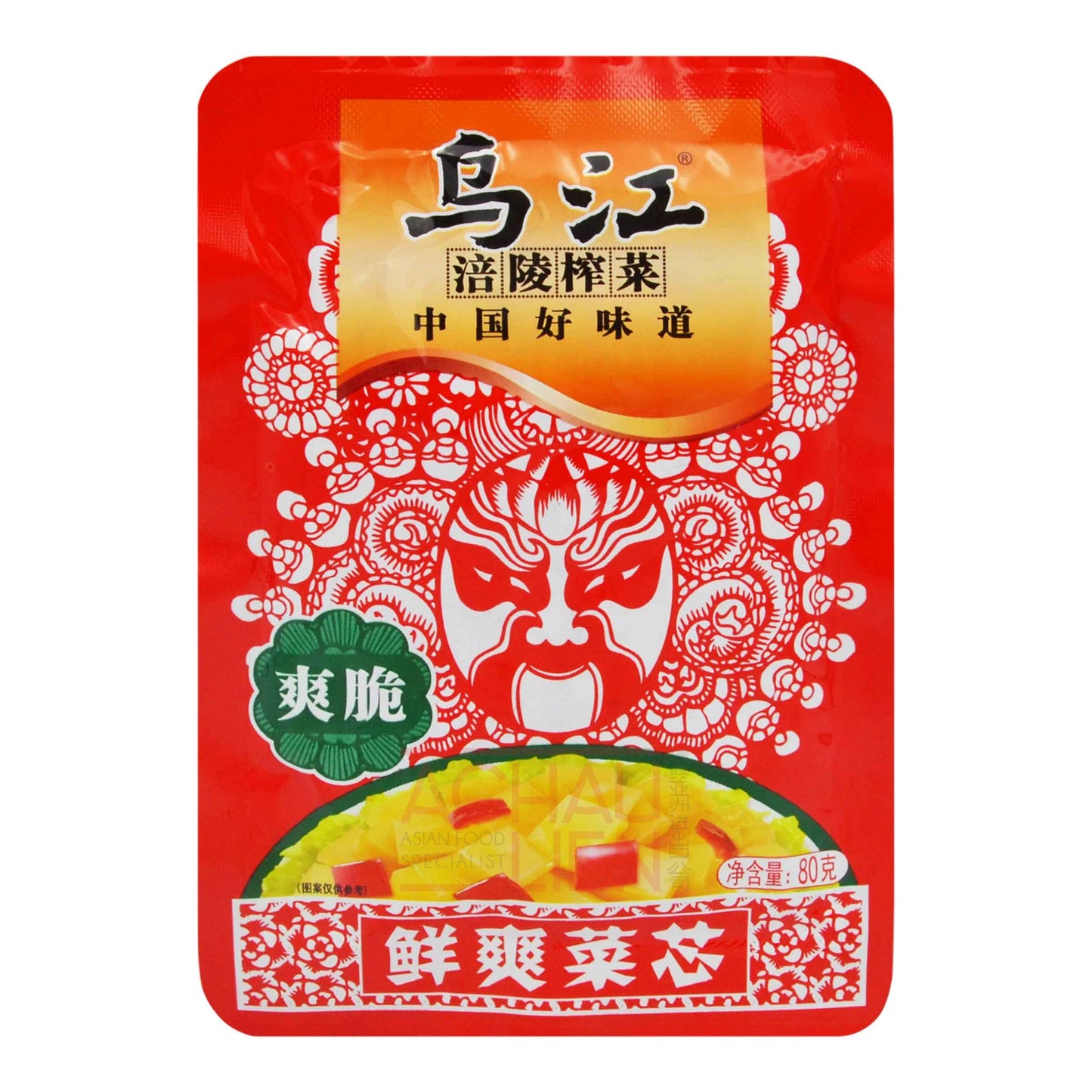 PRESERVED MUSTARD TUBER 100 x 80g WUJIANG