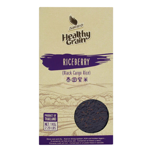 BLACK CARGO RICE (RICE BERRY) 12 x 1kg SAWAT-D