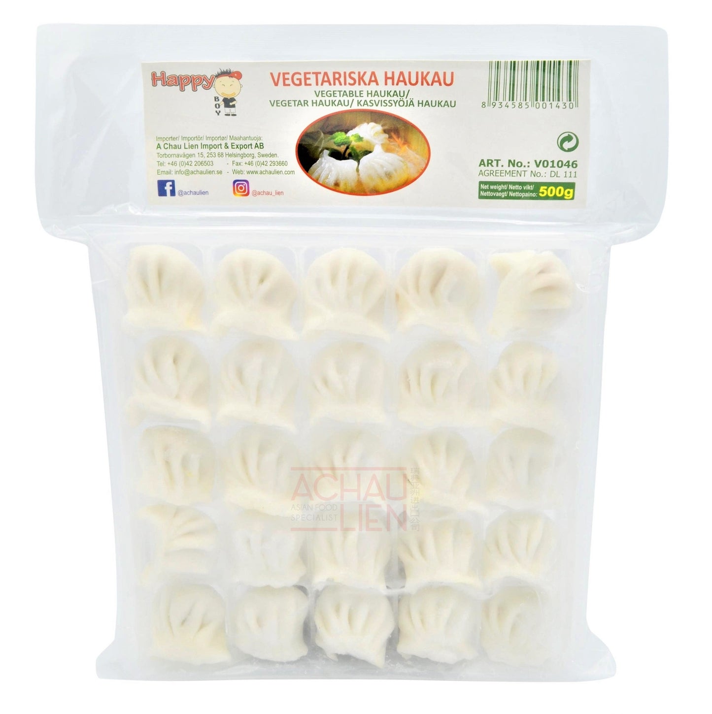 VEGETABLE HAUKAU 20 x 500g HAPPY BOY