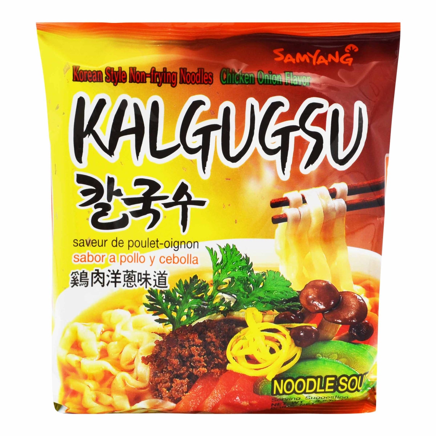KALGUGSU NOODLES CHICKEN ONION FLAVOR 20 x 100g SAMYANG