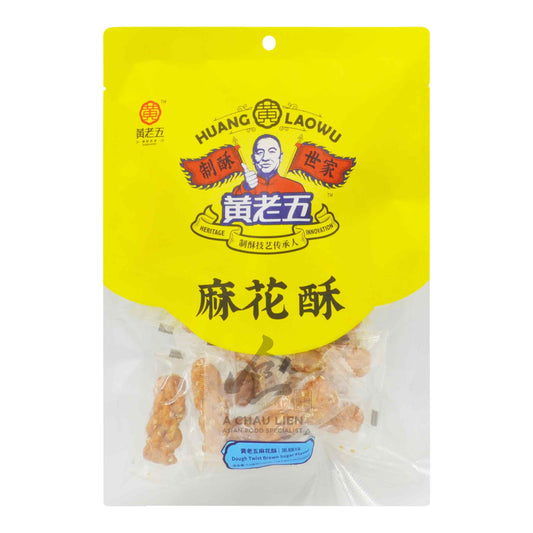 DOUGH TWIST BROWN SUGAR FLAVOR 30 x 160g HUANG LAOWU
