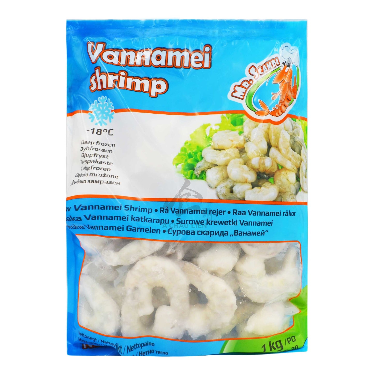 VANNAMEI SHRIMP 16-20 PD 10 x 1kg MR. SCAMPI