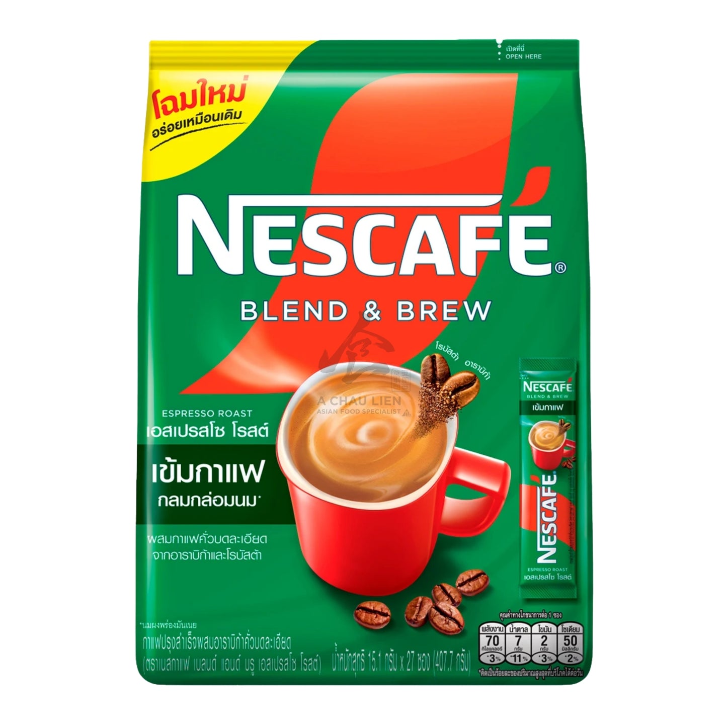 NESCAFÉ BLEND & BREW ESPRESSO 3 IN 1 (27PCS X 15.1G) 24 x 407.7g NESTLE
