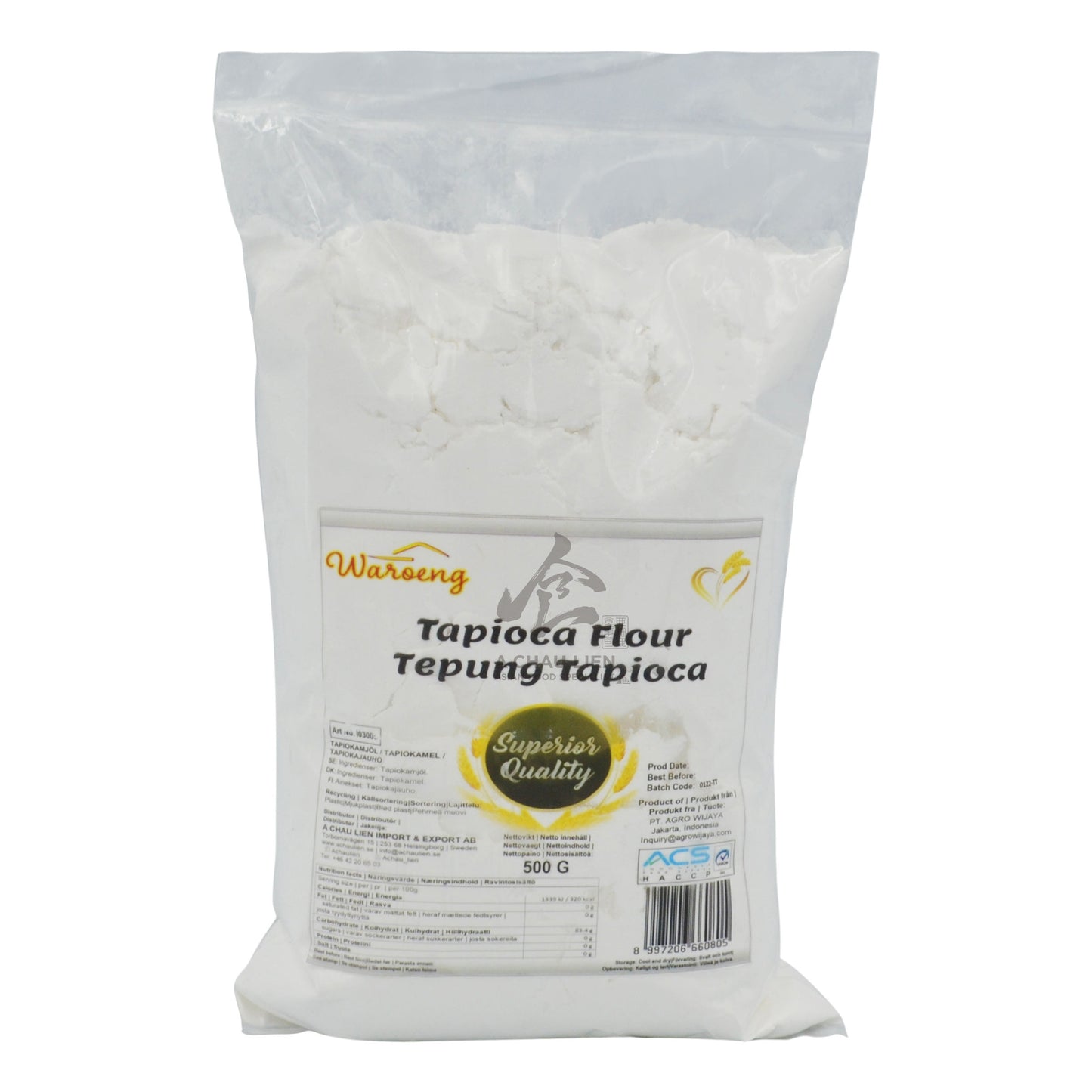 TAPIOCA FLOUR 20 x 500g WAROENG