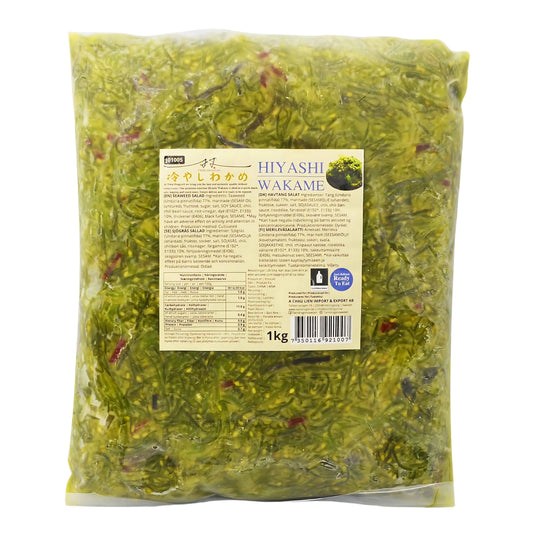 FROZEN HIYASHI WAKAME 12 x 1kg TWIN DRAGON