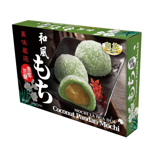 COCONUT PANDAN MOCHI 24 x 210g ROYAL FAMILY