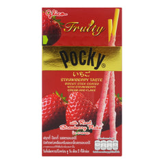 POCKY BISCUIT STICK FRUITY STRAWBERRY (10PCS X 35G) 6 x 350g GLICO