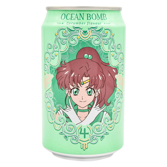 SAILOR MOON CUCUMBER SPARKLING WATER 24 x 330ml OCEAN BOMB