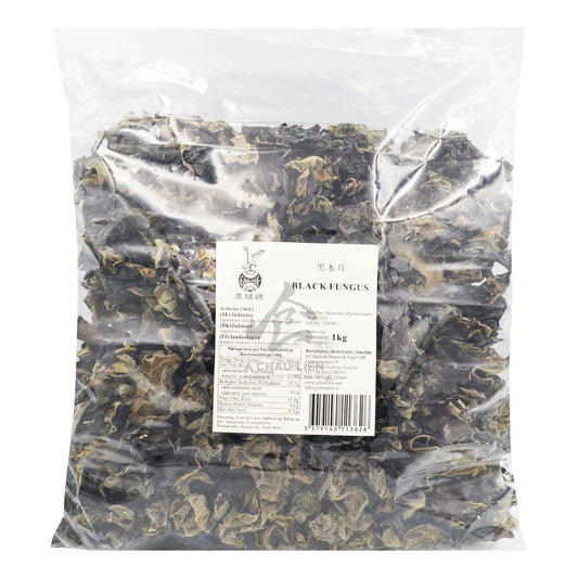 DRIED BLACK FUNGUS  WHOLE 10 x 1kg EAGLOBE