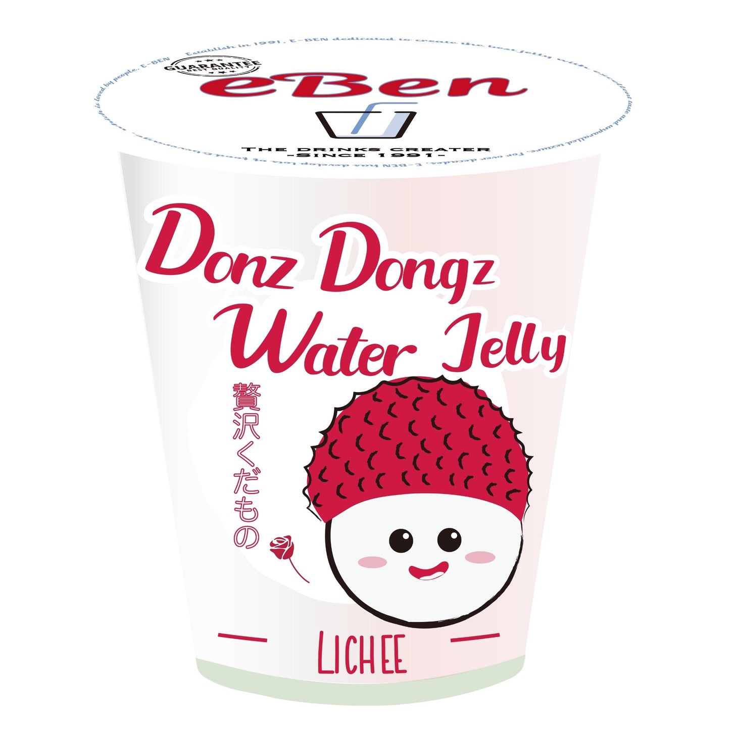 DONZ DONGZ WATER JELLY LYCHEE 24 x 200g E-BEN