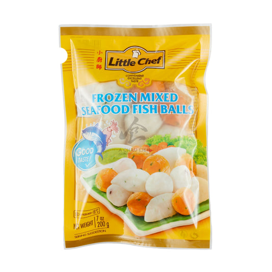 FROZEN MIXED SEAFOOD FISH BALL 24 x 200g LITTLE CHEF
