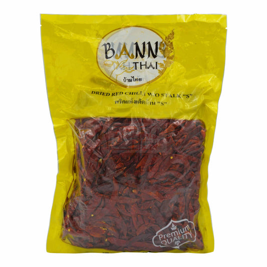 DRIED CHILI WITHOUT STALK S 20 x 500g BANN THAI
