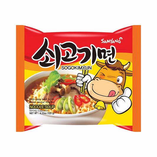 SOGOKIMYUN HOT BEEF NOODLES 20 x 120g SAMYANG