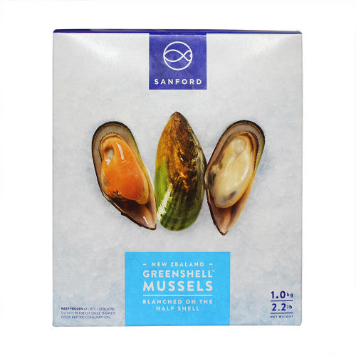 GREENSHELL MUSSELS 10 x 1kg SANFORD