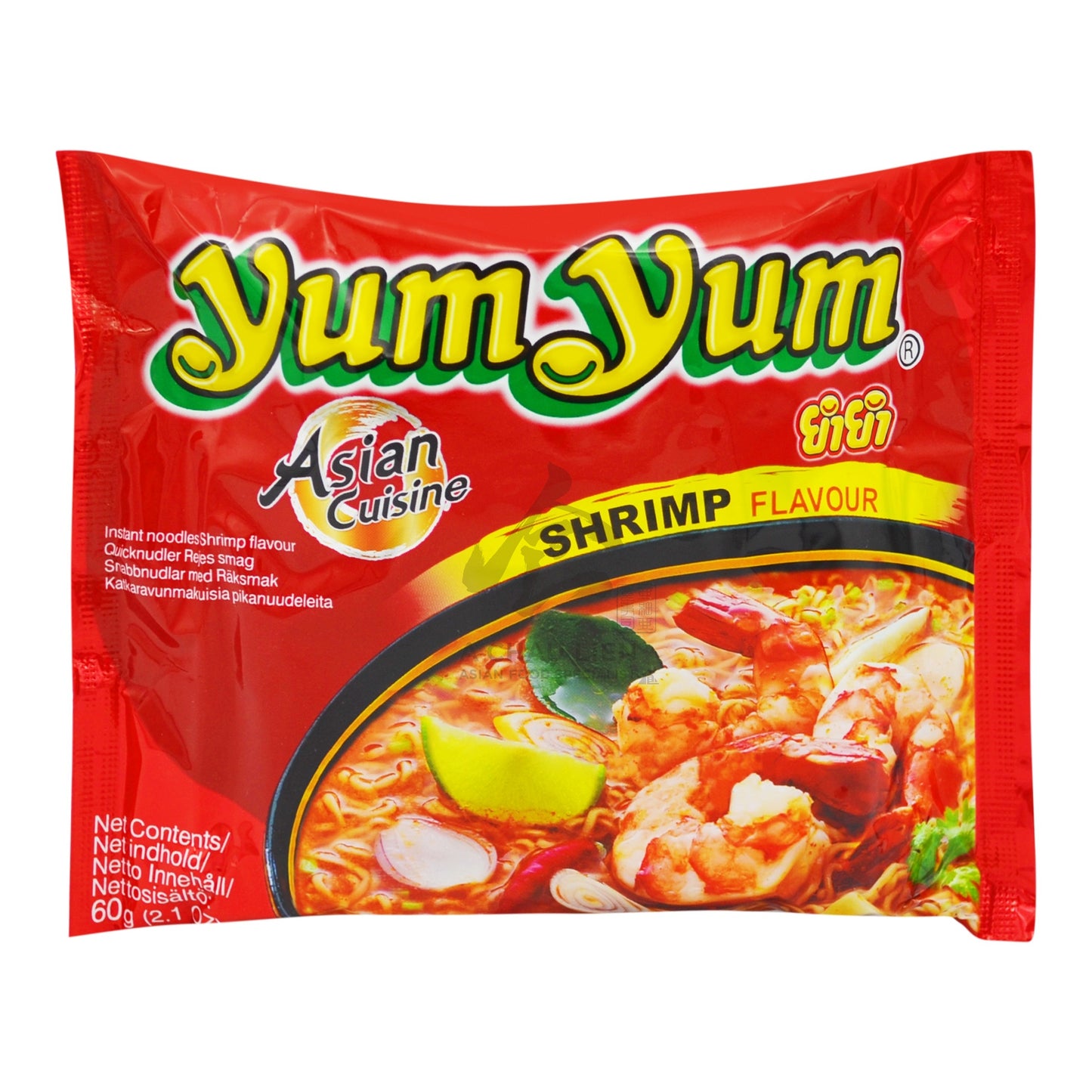 INSTANT NOODLES SHRIMP FLAVOUR  (30PCS X 60G) 6 x 1.8kg YUM YUM