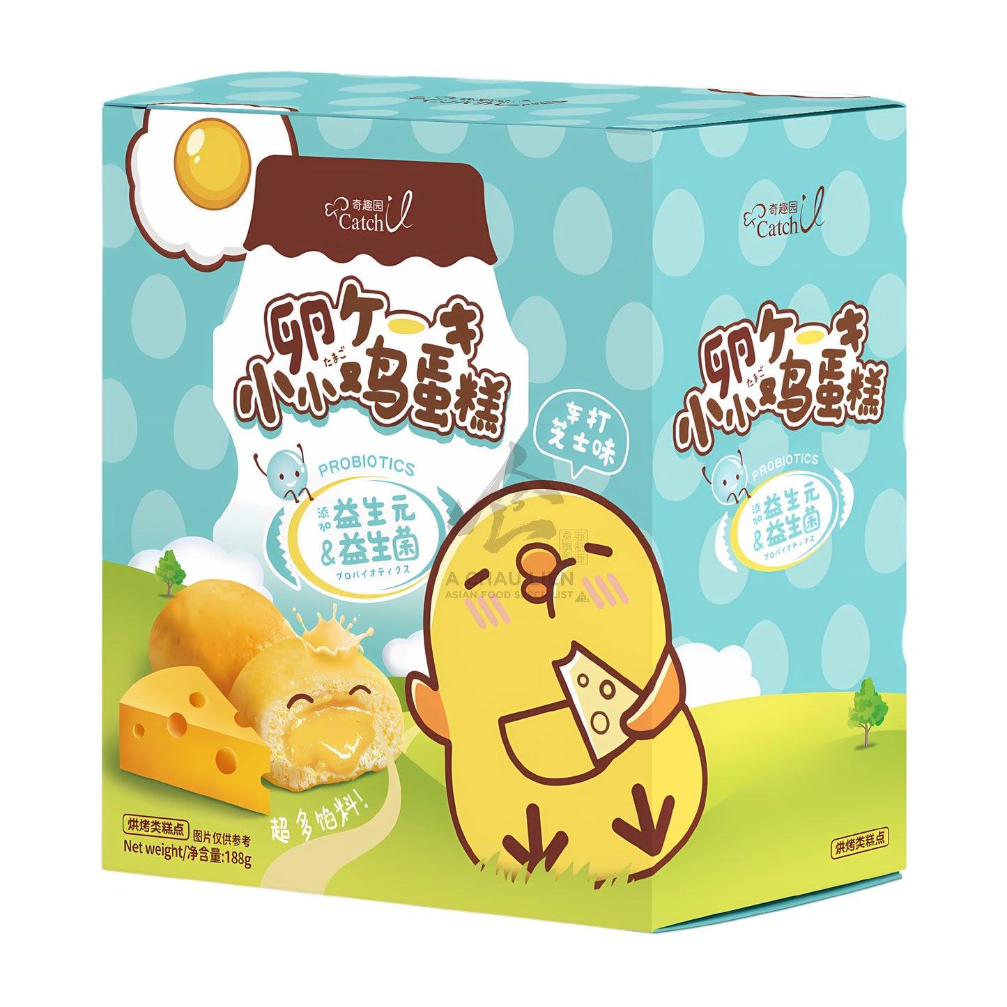EGG CAKE CHEESE FLAVOR 24 x 188g LE MAN FEN