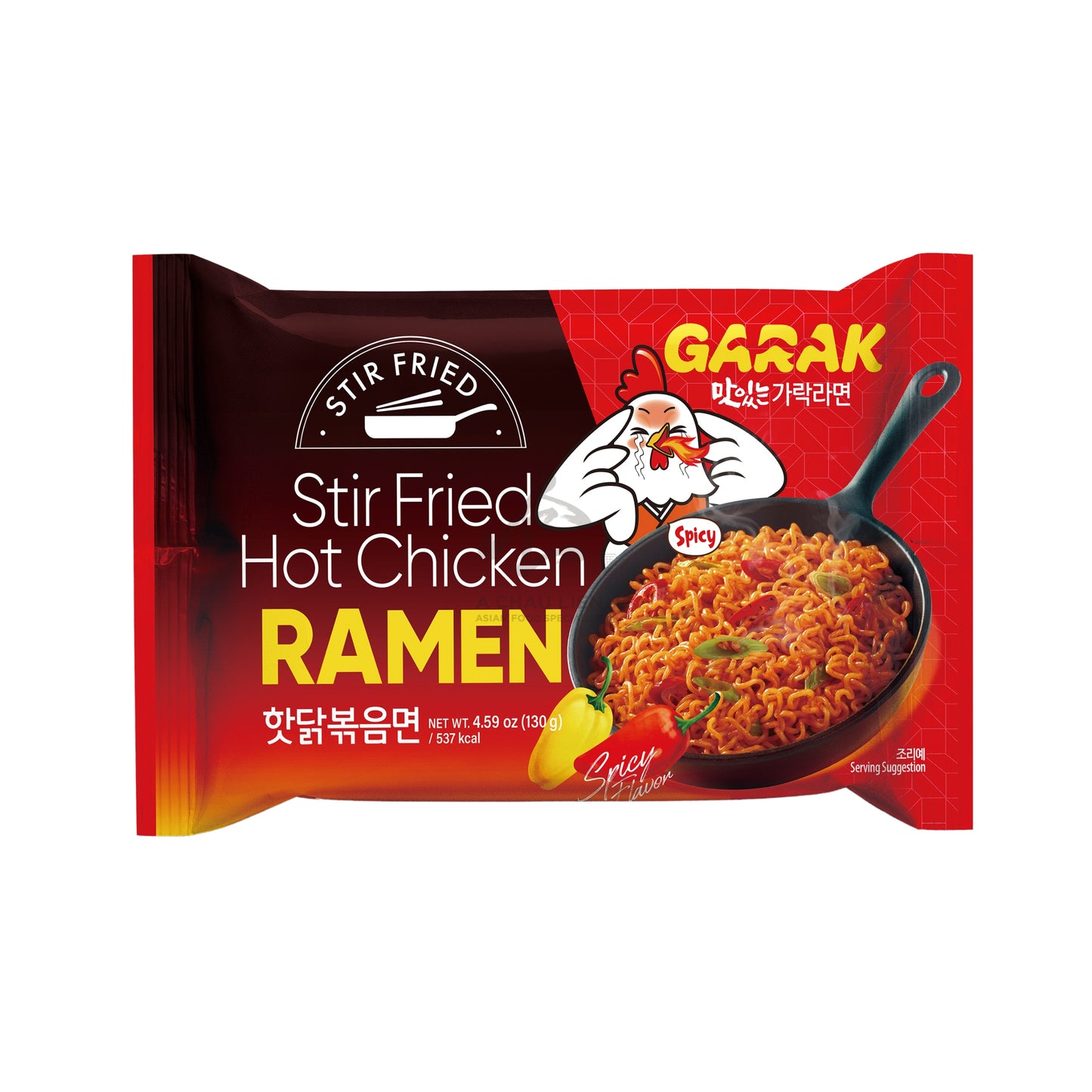 HOT CHICKEN FLAVOR RAMEN STIR FRIED 20 x 130g GARAK