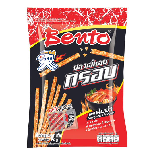 CRISPY FISH SNACK TOM YUM (12PCS X 18G) 3 x 216g BENTO